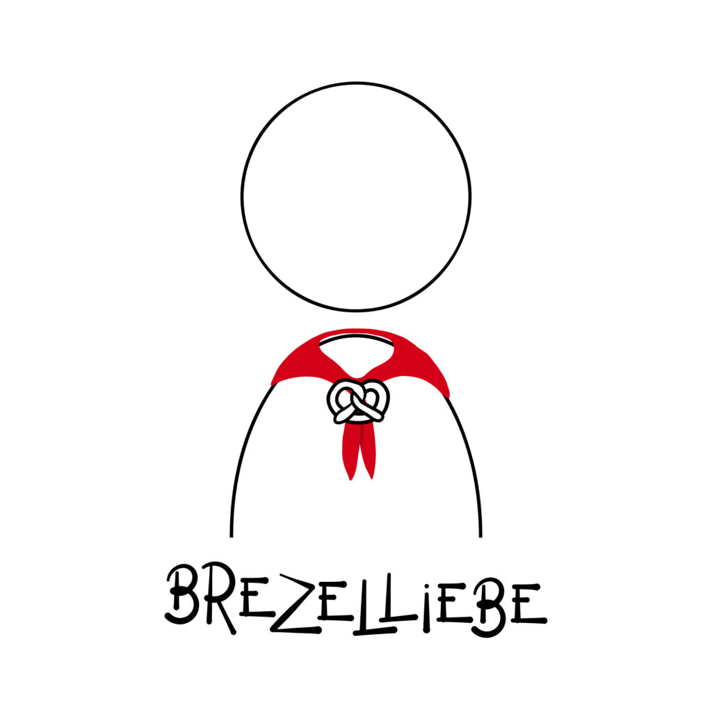 Postkarte "Brezelliebe"