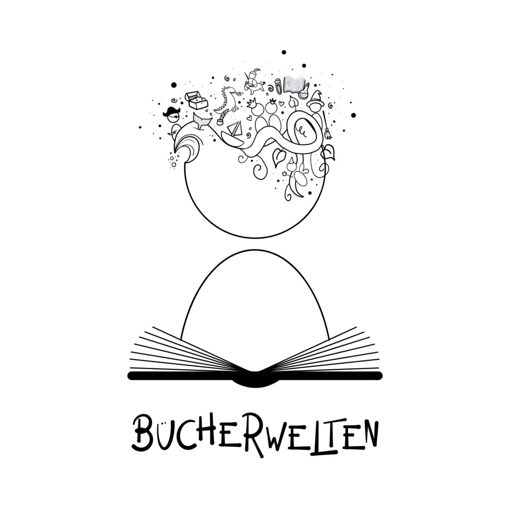 Postkarte "Bücherwelten"